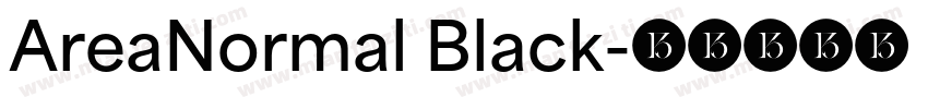 AreaNormal Black字体转换